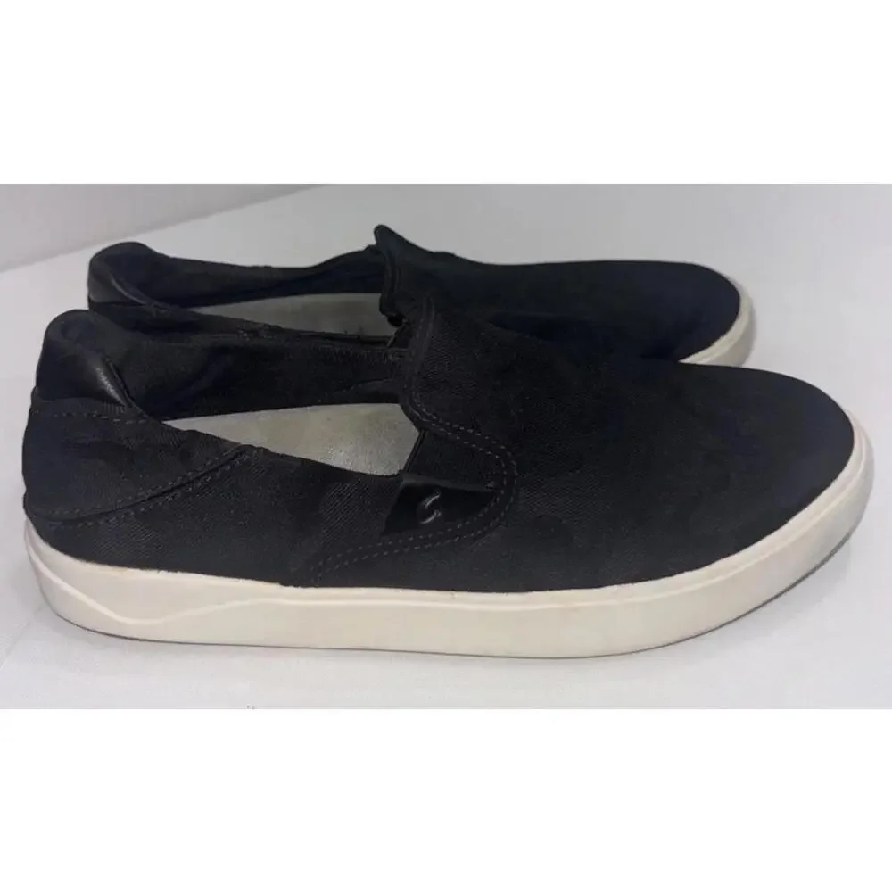 OluKai Lae'Ahi Pa'I Lava Rock Ke‎ Au Gray Camo Mens Slip On Shoes Sneakers 8.5